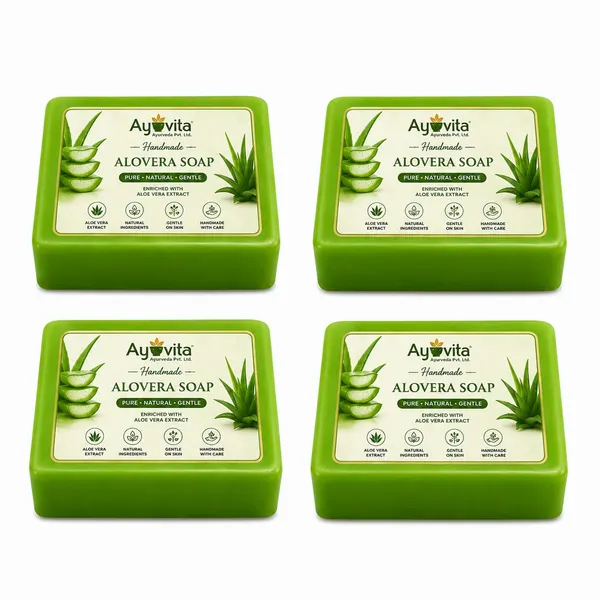 Ayuvita_Aloe_Vera_Moisturizing_&_Soothing_Handmade_Soap_-_Pack_Of_4