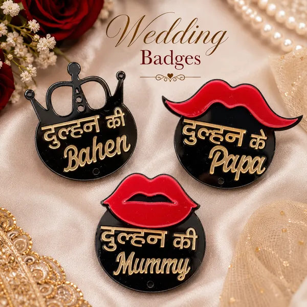 Acrylic__Wedding_Family_Badge_Set