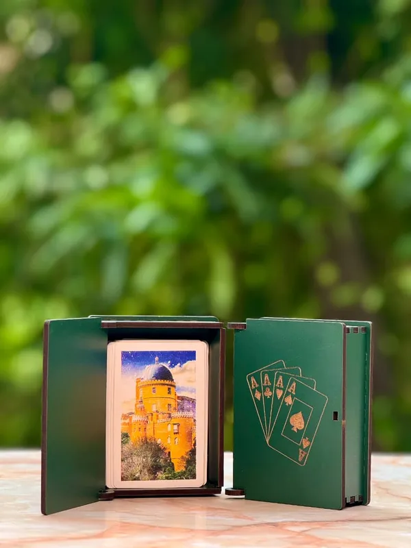 Mdf_Illustrated_Playing_Card_Decorative_Storage_Case