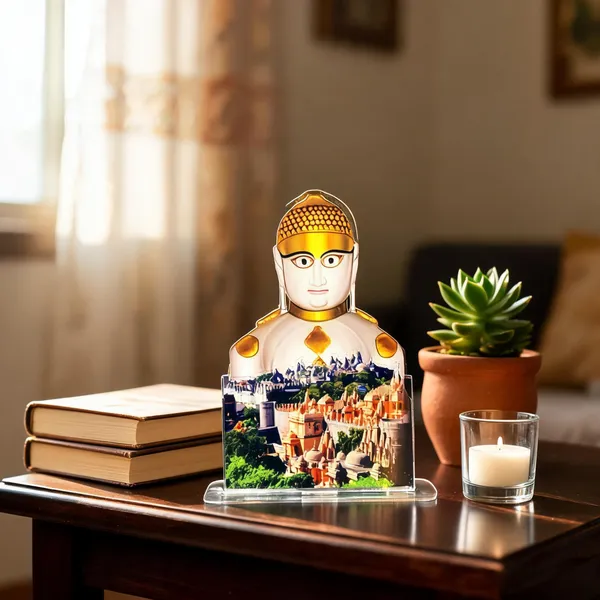 Acrylic__Jain_Temple_Scene_Decorative_Idol