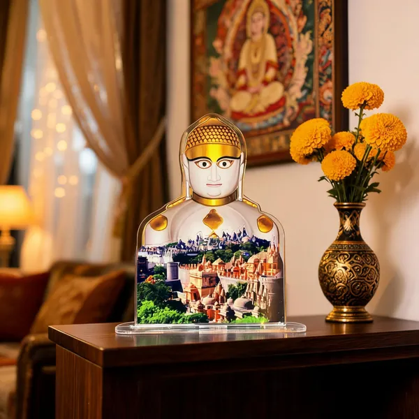 Acrylic__Jain_Temple_Scene_Decorative_Idol