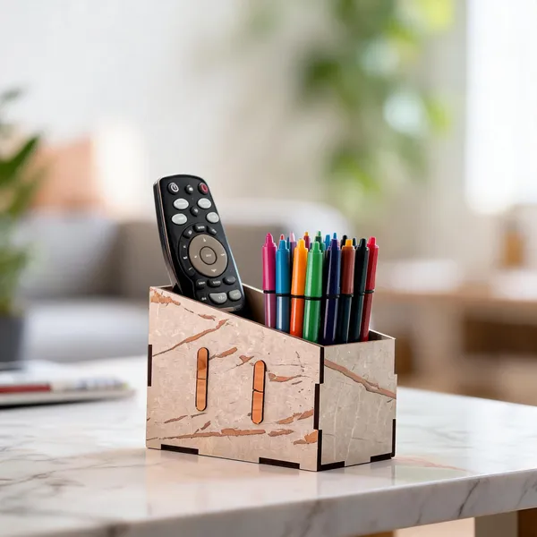 Mdf_Marble_Finish__Multi-Compartment_Desktop_Organizer