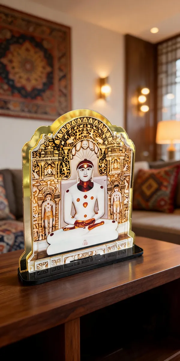 Acrylic_White_Gold_Religious_Deity_Figurine_With_Base