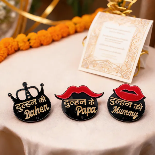 Acrylic__Wedding_Family_Badge_Set