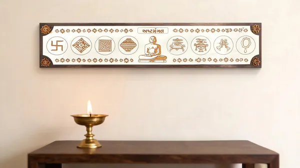 Mdf_Jain_Ashtamangala__Decorative_Religious_Panel