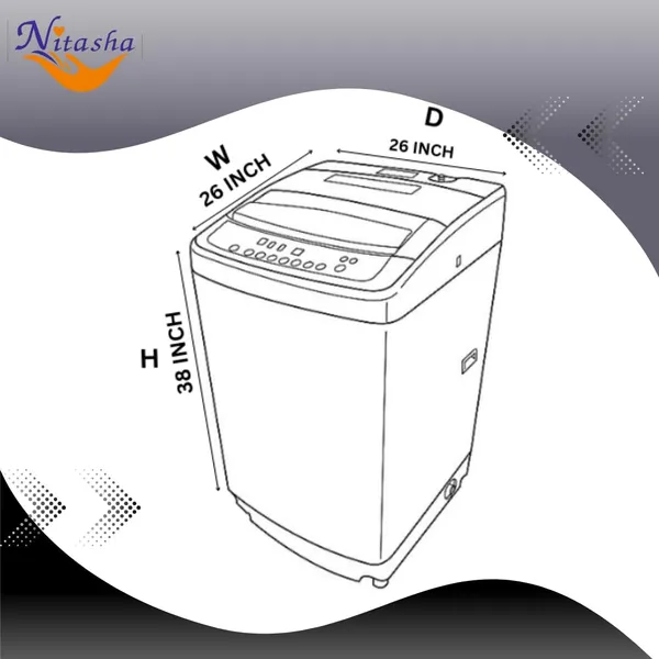 Polycarbonate_Waterproof_Dustproof_Top_Load_Washing_Machine_Cover_Black