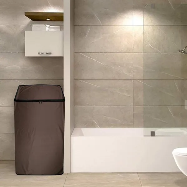 Polycarbonate_Waterproof_Solid_Top_Load_Washing_Machine_Cover_Coffee