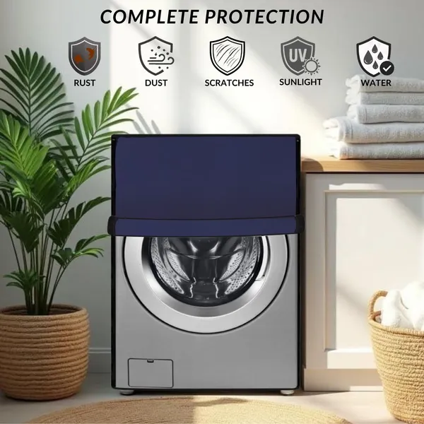 Polycarbonate_Waterproof_Solid_Front_Load_Washing_Machine_Cover_Blue