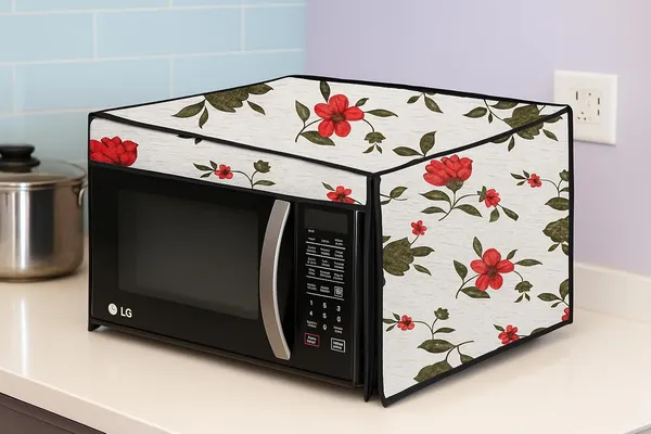 Dustproof_Cover_For_Lg_21_L_Convection_Microwave_Oven_Mc2146Brt_With_Starter_Kit_Premium_Fabric_Waterproof_Heat_Resistant_Kitchen_Appliance_Protector_Design_Nit28