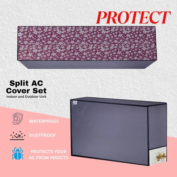 Plastic_Waterproof_Zipper_Split_Ac_Indoor_Outdoor_Cover_For_Haier_1.6_Ton