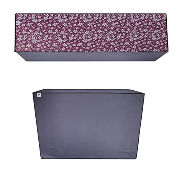 Plastic_Waterproof_Zipper_Split_Ac_Indoor_Outdoor_Cover_For_Haier_1.6_Ton