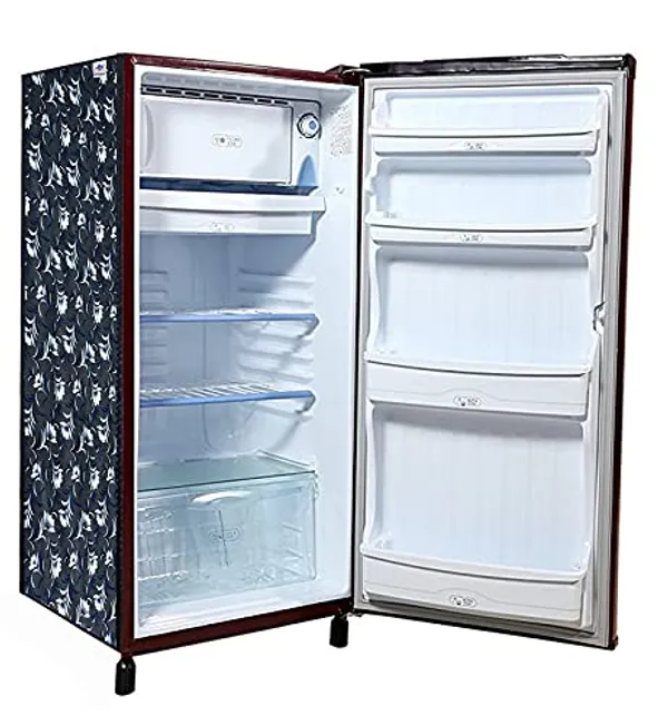 Pvc_Waterproof_Dustproof_Single_Door_192L_Fridge_Cover_Multicolour