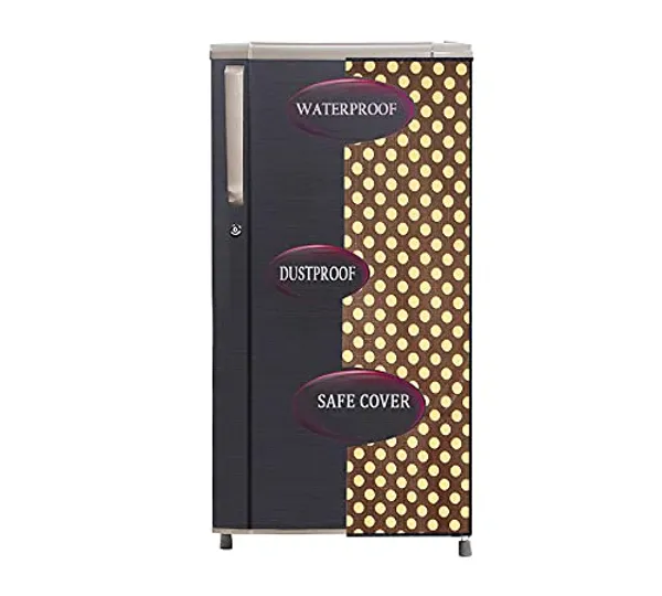 Pvc_Waterproof_Printed_Single_Door_Fridge_Cover_220L_Multicolour