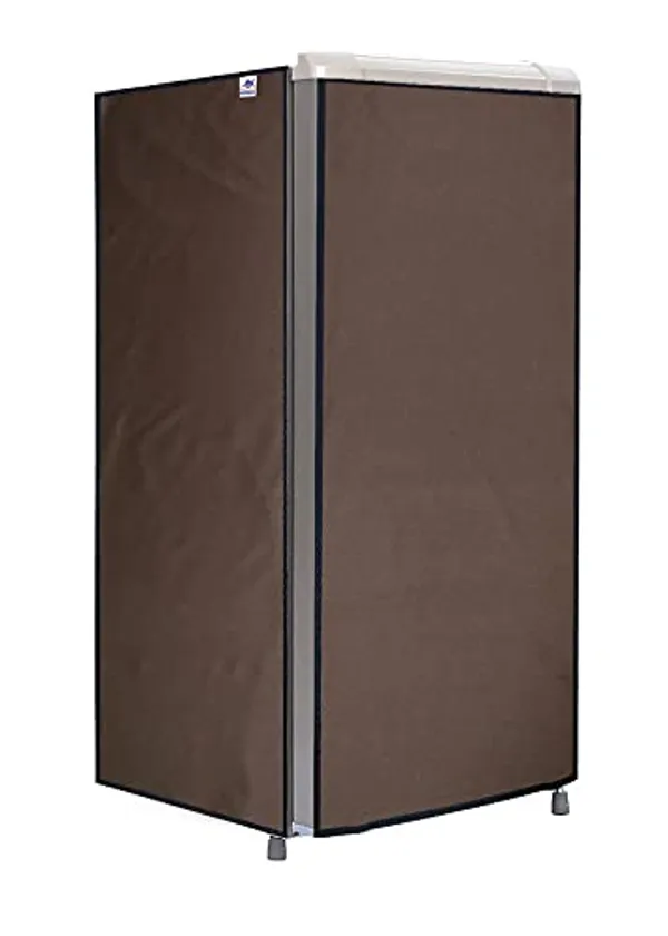 Waterproof_Dustproof_Single_Door_Fridge_Cover_Coffee_Multicolour_190_L