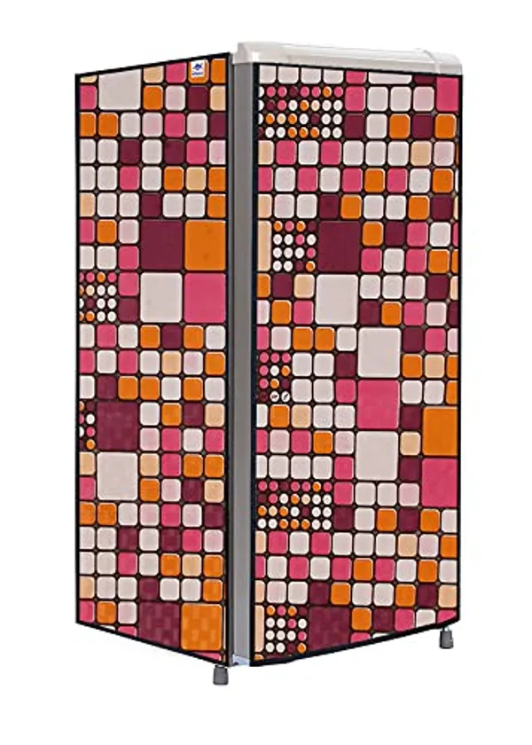 Polyester_Waterproof_Dustproof_Single_Door_Fridge_Cover_Multicolour