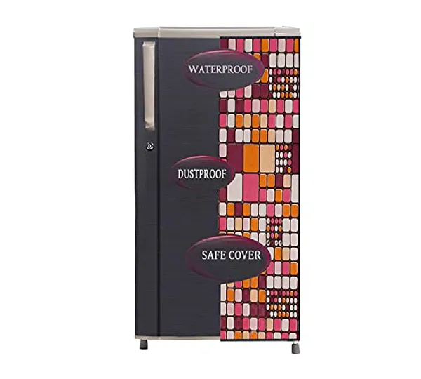 Polyester_Waterproof_Dustproof_Single_Door_Fridge_Cover_Multicolour