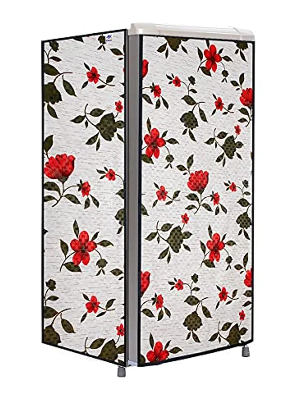 Pvc_Waterproof_Printed_Single_Door_Fridge_Cover_Multicolour