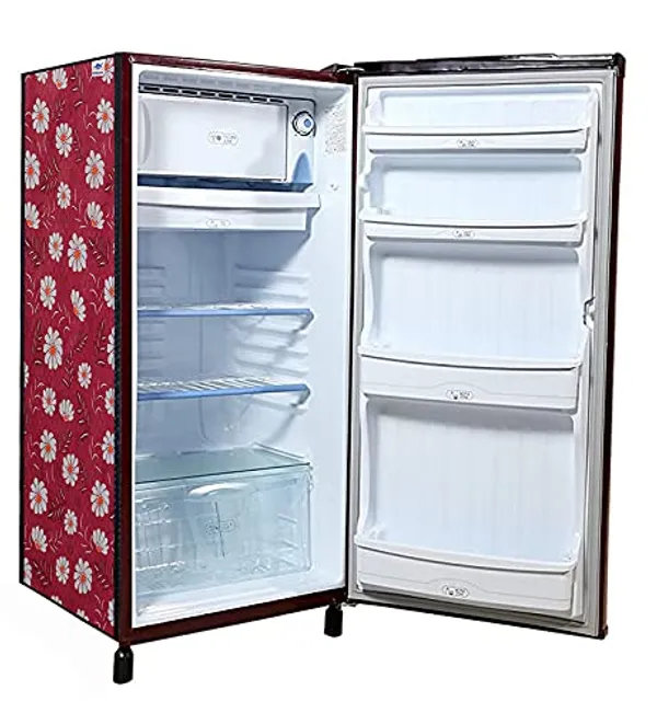 Pvc_Waterproof_Floral_Single_Door_193L_Fridge_Cover