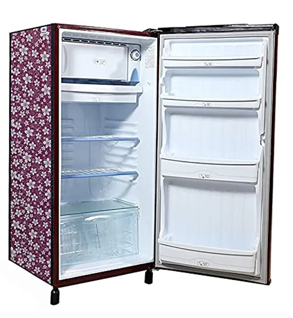 Waterproof_Dustproof_Blue_Plumeria_Fridge_Cover_For_Lg_190L_Single_Door