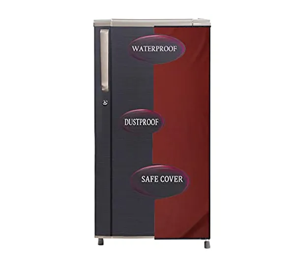 Pvc_Waterproof_Multicolour_Print_215L_Single_Door_Fridge_Cover