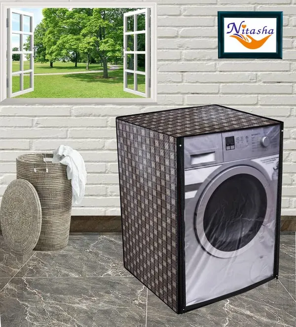 Polyester_Waterproof_Printed_Front_Load_Washing_Machine_Cover_For_Samsung_9_Kg