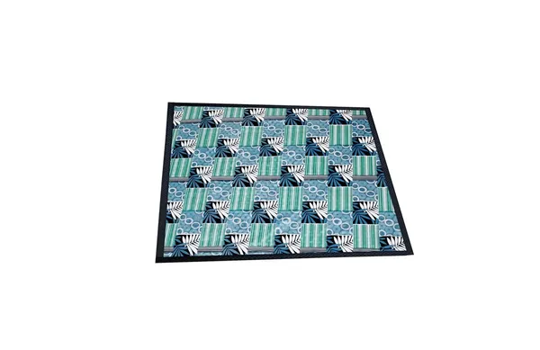Polyester_Multicolour_Printed_Square_Bed_Server_Food_Mat_36X36_Inch