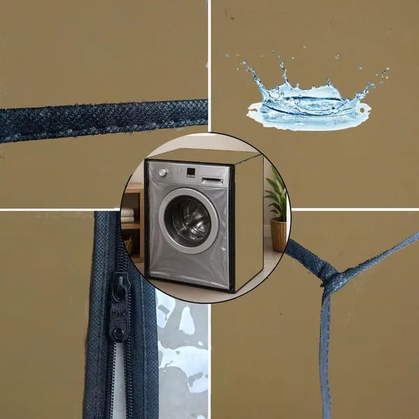 Polyester_Waterproof_Front_Load_Washing_Machine_Cover_Golden