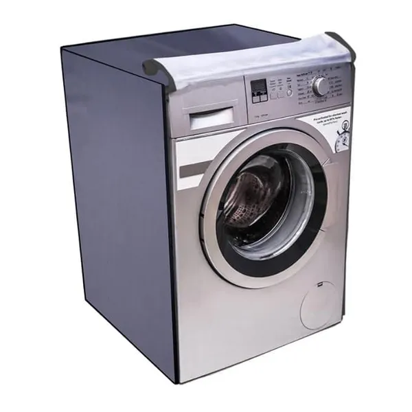 Polyester_Waterproof_Grey_Front_Load_Washing_Machine_Cover_For_Ifb_8Kg