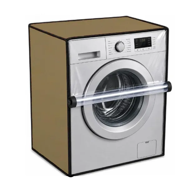 Polyester_Waterproof_Golden_Front_Load_Washing_Machine_Cover_For_Ifb_8_Kg