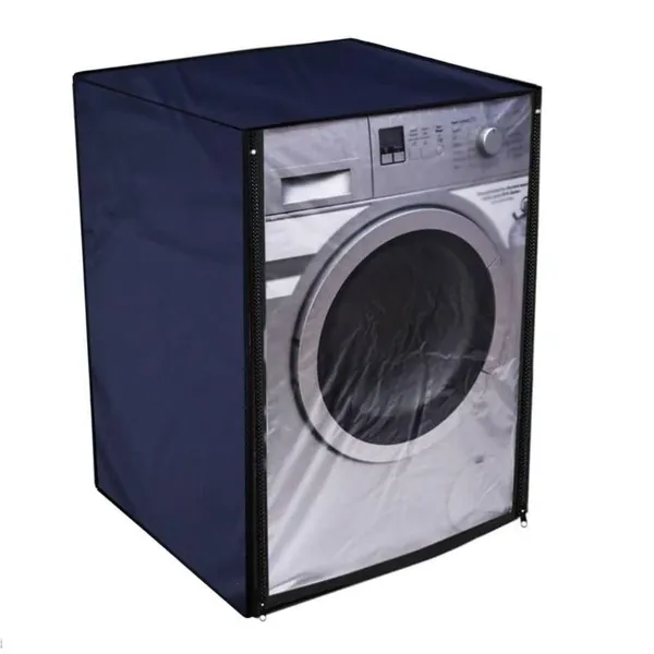 Polyester_Waterproof_Blue_Front_Load_Washing_Machine_Cover_For_Bosch_8Kg