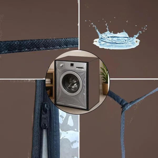 Polyester_Waterproof_Front_Load_Washing_Machine_Cover_Coffee