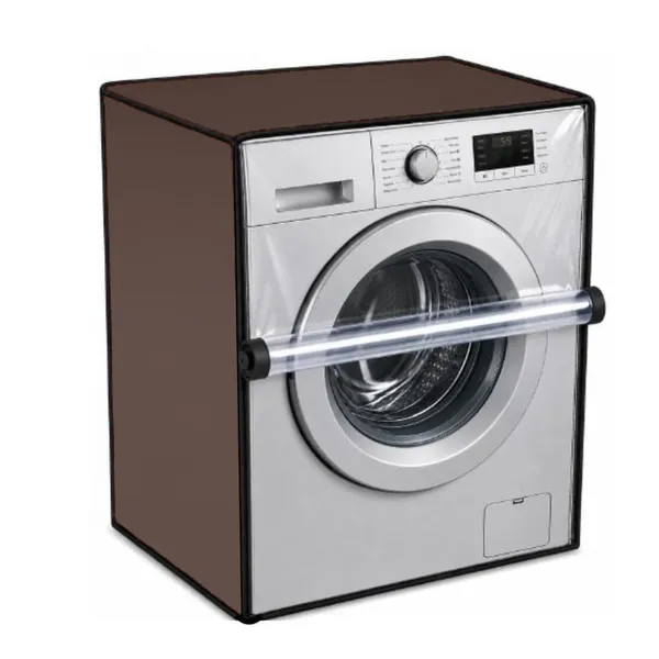 Polyester_Waterproof_Front_Load_Washing_Machine_Cover_Coffee