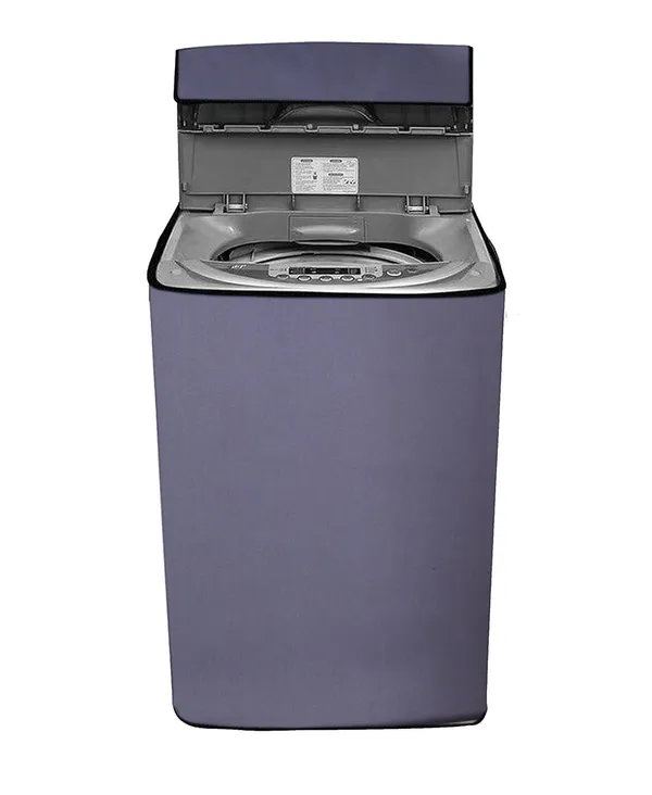 Polyester_Waterproof_Zipper_Top_Load_Washing_Machine_Cover_Grey