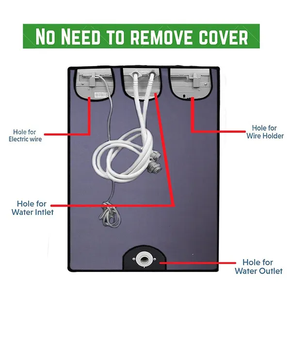 Polyester_Waterproof_Zipper_Top_Load_Washing_Machine_Cover_Grey
