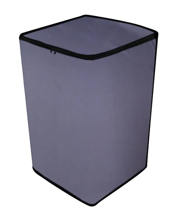 Polyester_Waterproof_Zipper_Top_Load_Washing_Machine_Cover_Grey