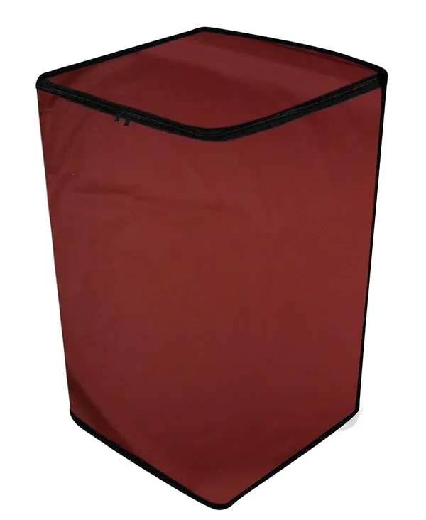 Polyester_Waterproof_Zipper_Closure_Top_Load_Washing_Machine_Cover_9Kg_Red