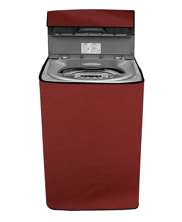 Polyester_Waterproof_Zipper_Closure_Top_Load_Washing_Machine_Cover_9Kg_Red