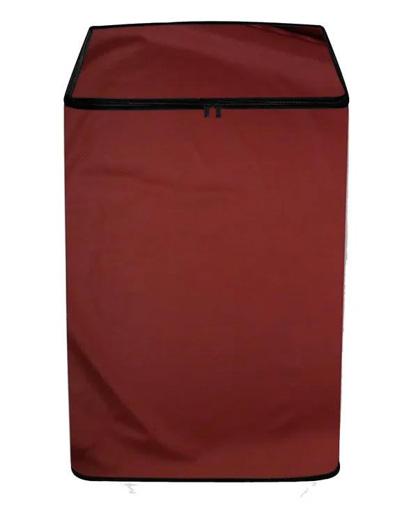Polyester_Waterproof_Zipper_Closure_Top_Load_Washing_Machine_Cover_9Kg_Red