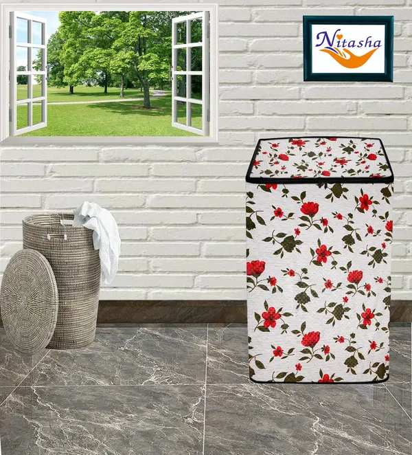 Polyester_Waterproof_Top_Load_Washing_Machine_Cover_Black