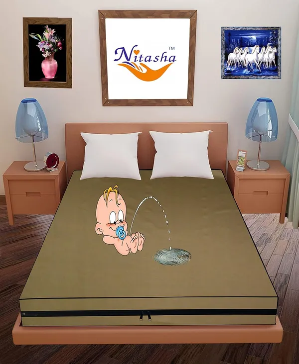 Polyester_Waterproof_Zipper_Single_Size_Mattress_Protector_Cover
