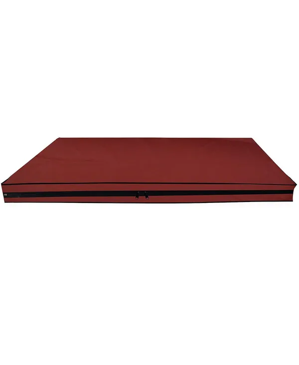 Polyester_Waterproof_Zipper_Queen_Size_Mattress_Protector_Cover_Red