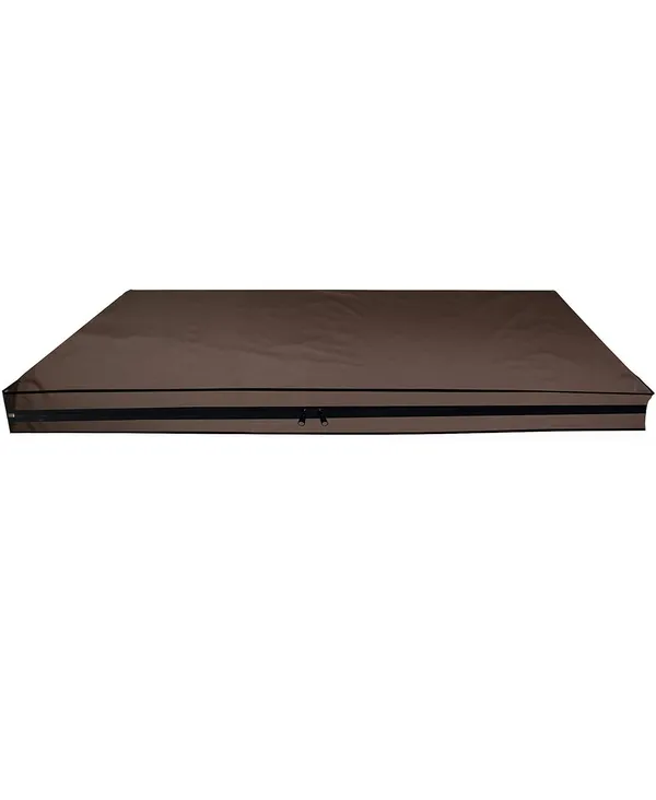 Polyester_Waterproof_Zipper_King_Size_Mattress_Protector_Cover_Brown