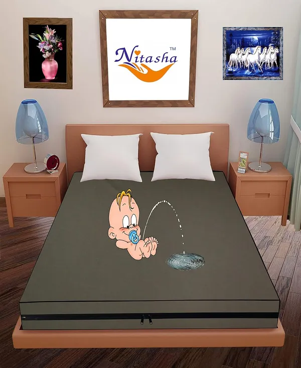 Polyester_Waterproof_Zipper_King_Size_Mattress_Protector_Cover
