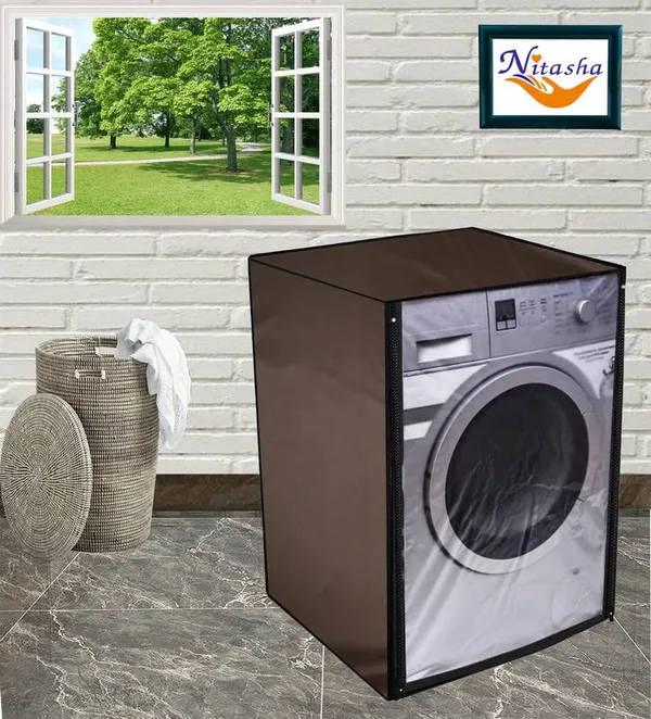 Polyester_Transparent_Waterproof_Front_Load_8_Kg_Washing_Machine_Cover