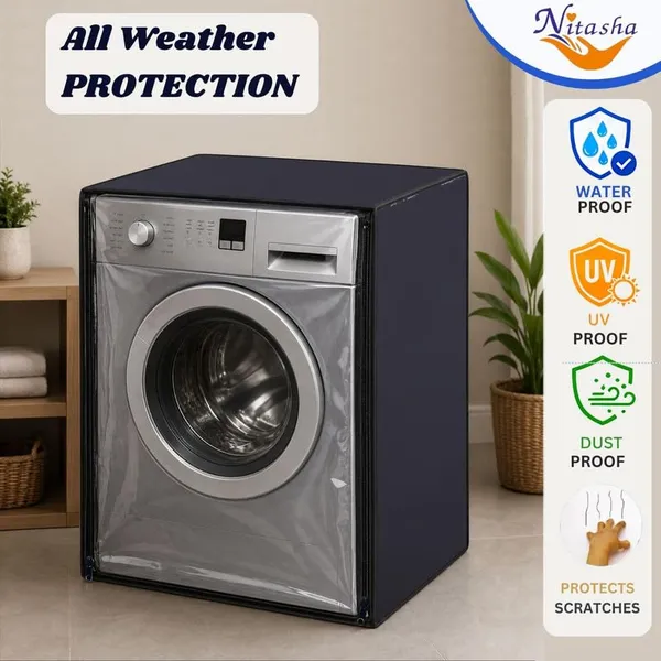 Polyester_Waterproof_Front_Load_Washing_Machine_Cover_Black