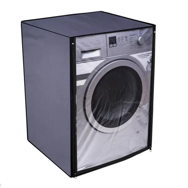 Polyester_Waterproof_Grey_Front_Load_Washing_Machine_Cover_8.6Kg