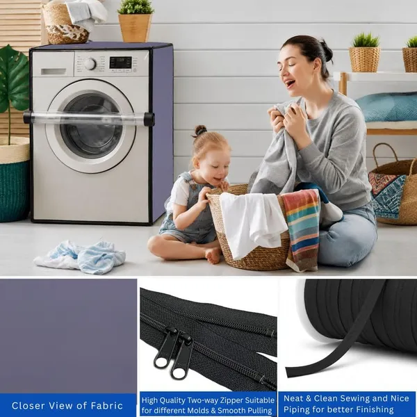 Waterproof_Grey_Front_Load_8Kg_Washing_Machine_Cover