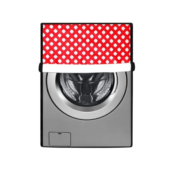 Pvc_Waterproof_Zipper_Polka_Dot_Front_Load_Washing_Machine_Cover_6.5_Kg