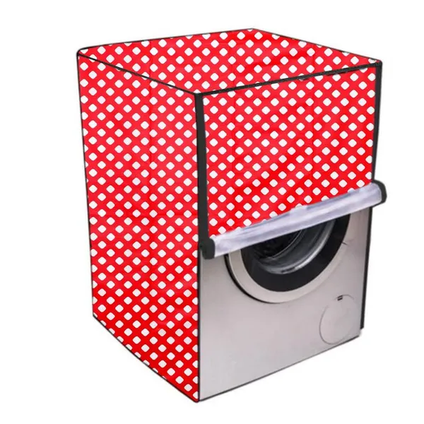 Pvc_Waterproof_Zipper_Polka_Dot_Front_Load_Washing_Machine_Cover_6.5_Kg