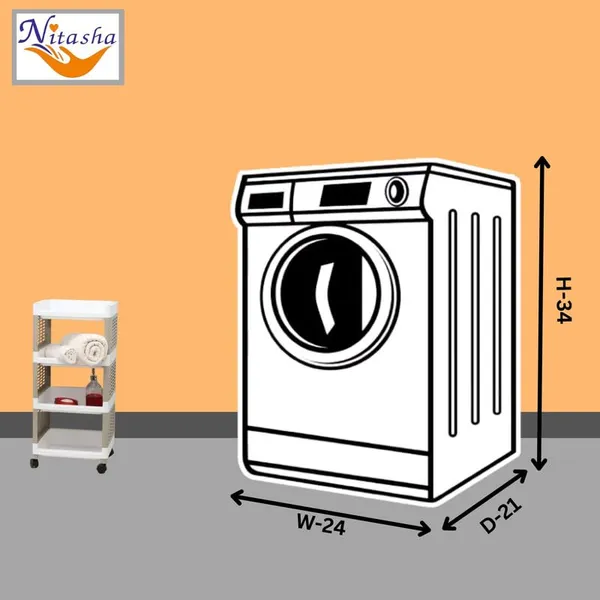 Pvc_Waterproof_Zipper_Polka_Dot_Front_Load_Washing_Machine_Cover_6.5_Kg